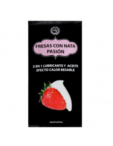 Secret Play Pack 12 Monodosis Lubricante Fresas con Nata